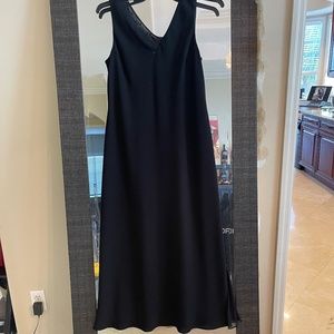 Sleeveless Black Formal Midi Dress